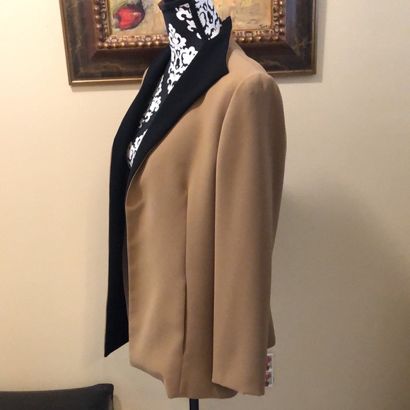 i Alex Enya Open two-tone long sleeved jacket, raised back collar + pockets - Picture 6 of 9